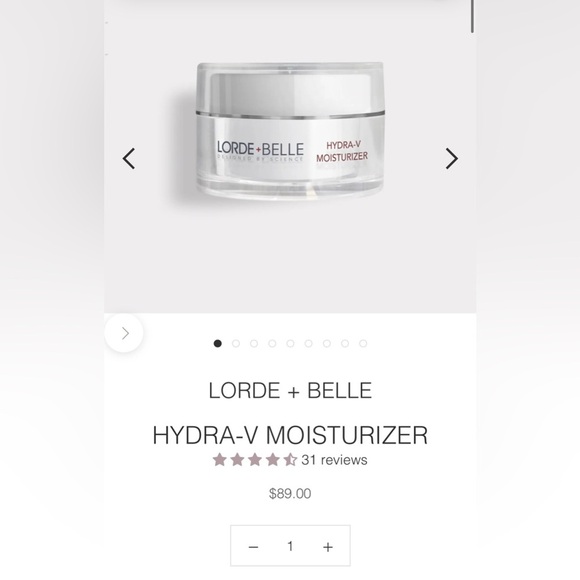 LORDE & BELLE Hydra-V Moisturizer - $89 Retail - New & Sealed no box - Picture 2 of 7